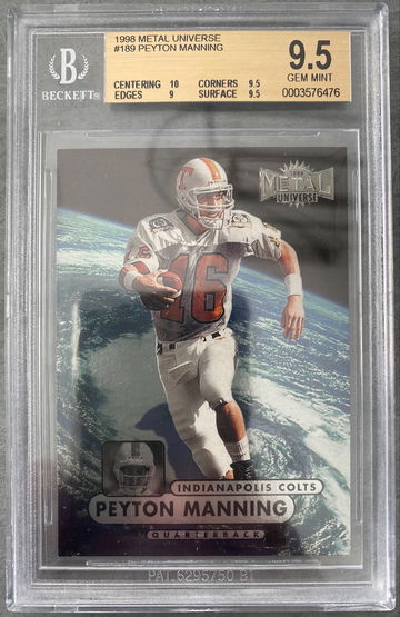 1998 Peyton Manning metal universe 