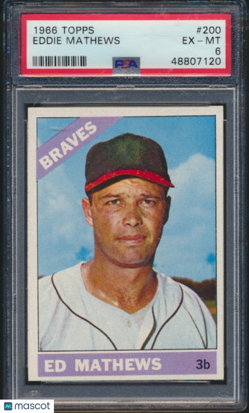1966 Topps Eddie Mathews #200 PSA 6