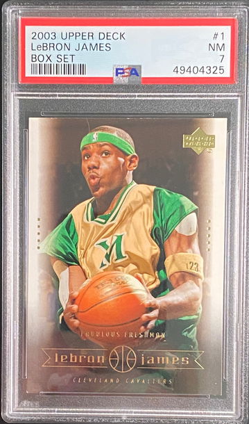 2003 LeBron James Upper Deck Box Set #1 PSA 7