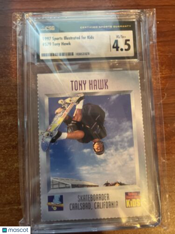 1997 Sports Illustrated For Kids Tony Hawk #579 Set Base CSG 4.5