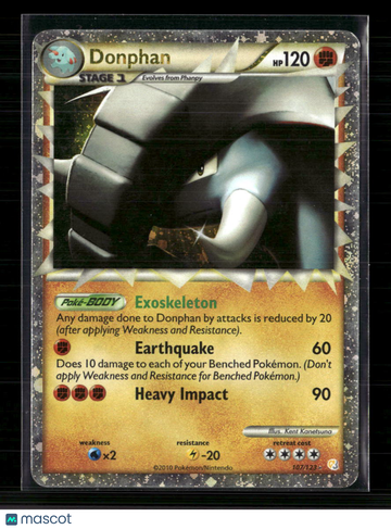 2014 HeartGold & SoulSilver Donphan Holo Rare #107/123