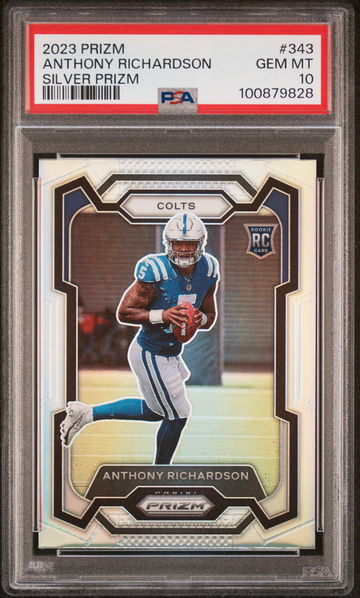 2023 Panini Prizm Silver Prizm Anthony Richardson #343 RC PSA 10