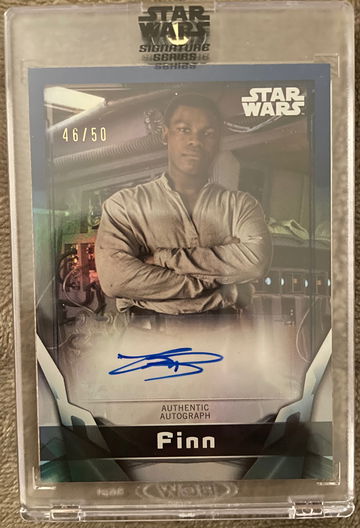 2021 Topps Star Wars Signature Series - John Boyega as Finn - Blue /50