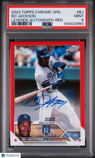 2023 Topps Chrome Bo Jackson #BJ Red Refractor Parallel/Variety PSA 9 Topps