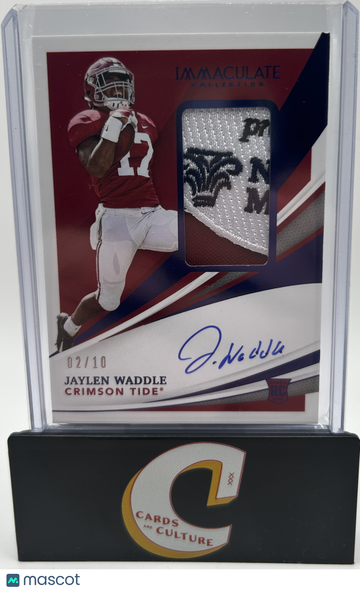 2021 Panini Immaculate Collection Collegiate Jaylen Waddle #58 /10 RC
