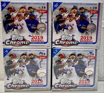 2019 Topps Chrome Update MEGA BOX LOT (qty=4)