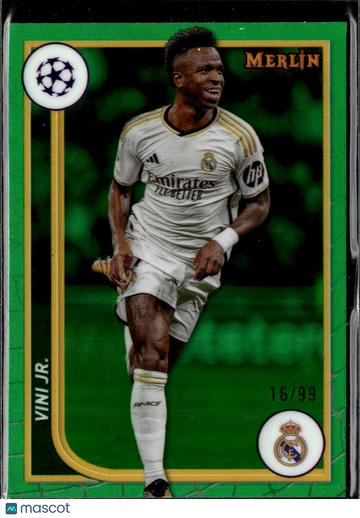 Vini Jr. 2024 Topps Merlin Heritage Green /99 Real Madrid
