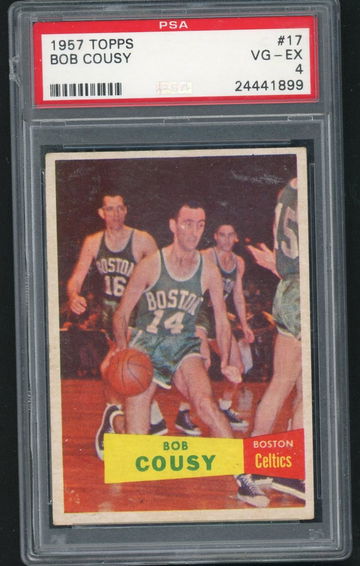 1957 Topps Bob Cousy #17 PSA 4