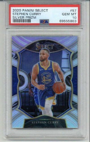 2020 PANINI SELECT CONCOURSE SILVER PRIZM #57 STEPHEN CURRY WARRIORS PSA 10 RARE