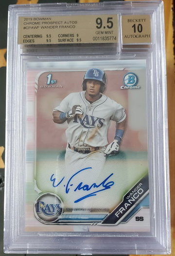 Wander Franco Bowman Chrome Auto