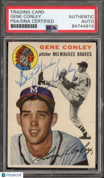 1954 Topps Gene Conley #59 Hand Signed Auto PSA Authentic Auto Authentic