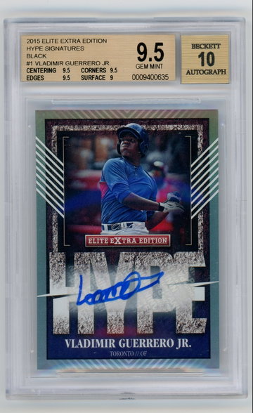 2015 ELITE EXTRA EDITION HYPE SIGNATURES BLACK 1/1 AUTO OF VLADIMIR GUERRERO