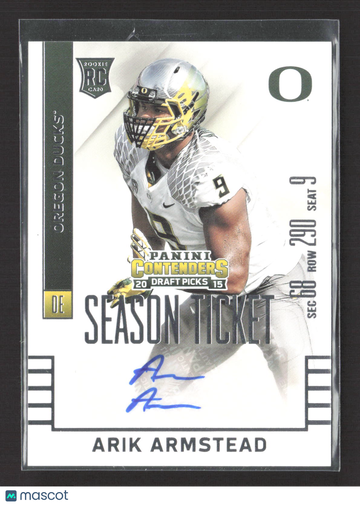 2015 Panini Contenders Draft Picks Arik Armstead #154 Auto