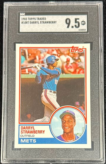 DARRYL STRAWBERRY 1983 ROOKIE RC TOPPS TRADED #108T SGC 9.5