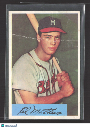 1954 Topps Eddie Mathews #64