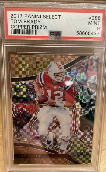 2017 Select Copper Prizm Tom Brady PSA 9