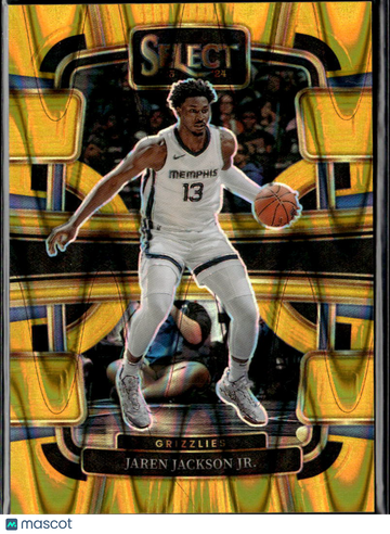 Jaren Jackson Jr. 2024 Panini Select Concourse Gold Prizm /10 Memphis Grizzlies