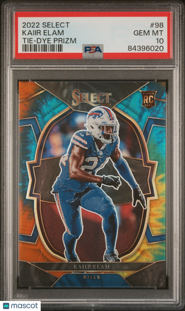 2022 Select Kaiir Elam Rookie Tie-Dye /25 PSA 10