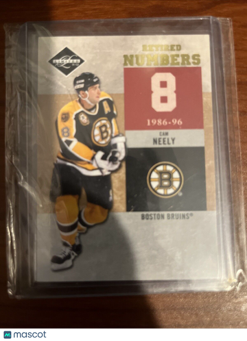 2011-12 Limited - Retired Numbers - Silver Spotlight Cam Neely #4 Gold