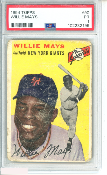 1954 TOPPS WILLIE MAYS #90 PSA 1 PR