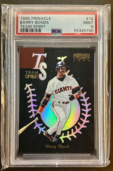 1998 Pinnacle Team Spirit Barry Bonds PSA 9