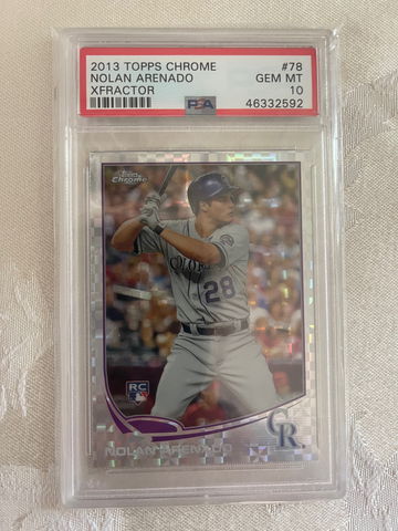 2013 Nolan Arenado Xfractor PSA 10 RC Topps Chrome