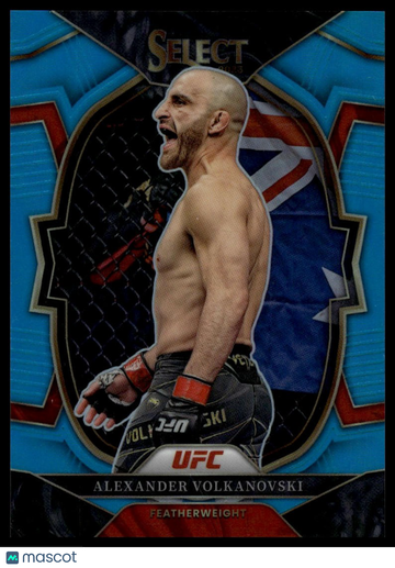 2023 Panini Select UFC Alexander Volkanovski #38 Light Blue Prizms SN
