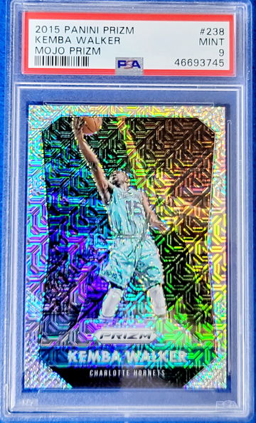 2015 Panini Prizm Kemba Walker MOJO Prizm #238 11/25 PSA 9