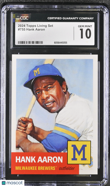 2024 Topps Living Set Hank Aaron #755 CGC 10