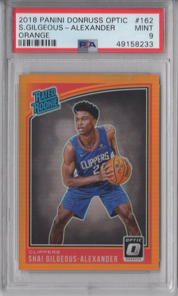 2018 Optic Shai Gilgeous-Alexander Orange PSA 9