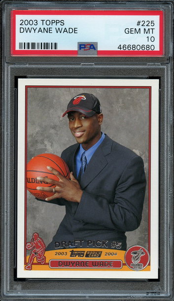 2003 Topps Dwyane Wade PSA 10