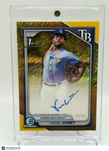 2025 Bowman Chrome Yoniel Curet Gold Shimmer /50