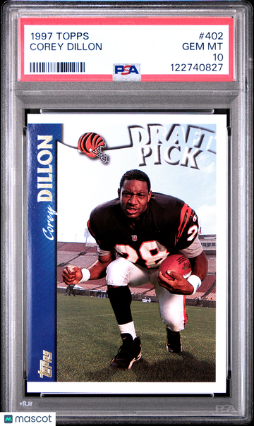 Graded 1997 Topps #402 Corey Dillon PSA 10 Football Card