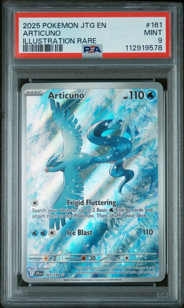 2025 Pokemon Scarlet and Violet Journey Together Illustration Rare Articuno #161 PSA 9