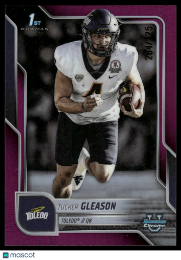 2025 Bowman University Chrome Tucker Gleason #9 Fuchsia Refractor SN