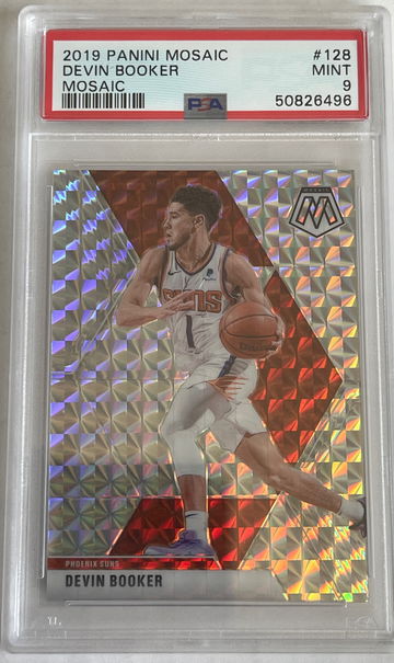 2019 Panini Mosaic Devin Booker Mosaic PSA 9 POP 5 SP