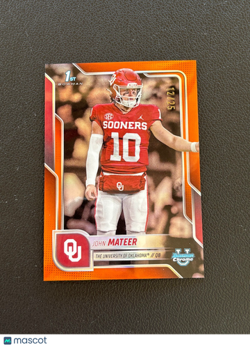 2025 Bowman Chrome John Bowman Chrome Rookie Bowman