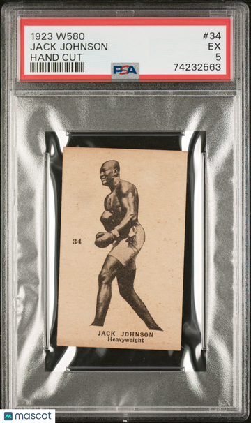 1923 W580 Jack Johnson #34 PSA 5