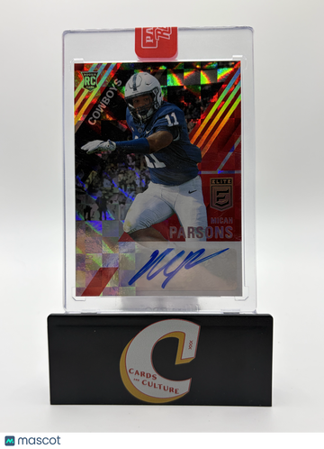 2021 Panini Donruss Elite Micah Parsons #ERA-MPA Red Prizm /75 RC