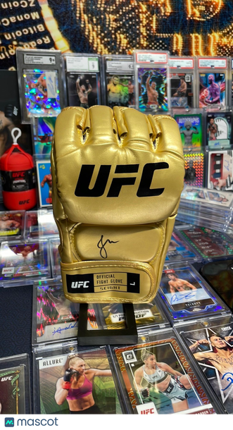 Johnny Walker Signed Gold UFC Glove MMA 2025 Select SSP Card