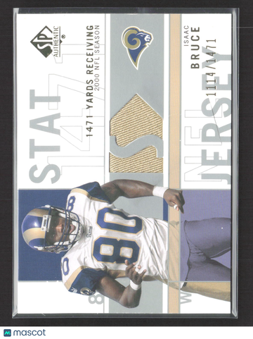 2001 Upper Deck SP Authentic Isaac Bruce #SP-IB Game-Used Jersey