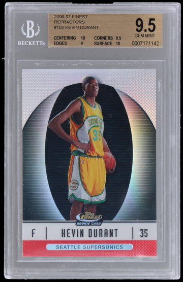 2006 Finest Kevin Durant Refractor BGS 9.5