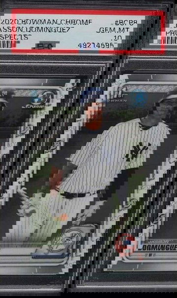 PSA 10 JASSON DOMINGUEZ 1st 2020 Bowman Chrome Yankees Rookie Card RC GEM MINT!!