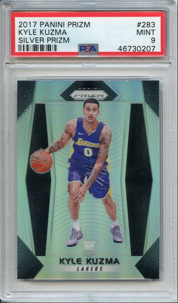 Kyle Kuzma Silver Prizm Rookie PSA 9 NEP