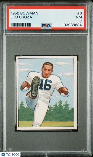 1950 Bowman Lou Groza #6 PSA 7