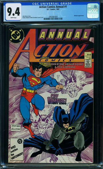 ACTION COMICS ANNUAL #1, CGC 9.4 NM