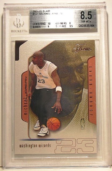 2001-02 Flair #121 Michael Jordan BGS 8.5 NM-MT+