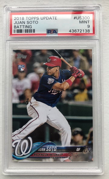 2018 Topps Update Juan Soto Rookie US300 300 PSA 9