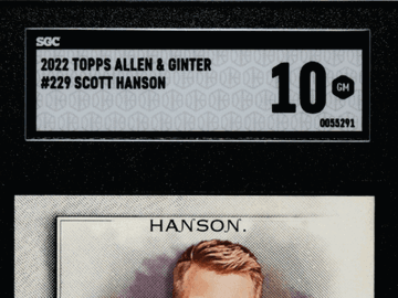 2022 Topps Allen & Ginter Scott Hanson #229 SGC 10