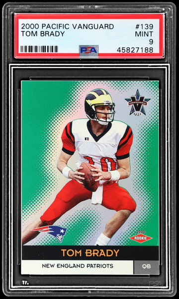 2000 Vanguard Tom Brady PSA 9 RC